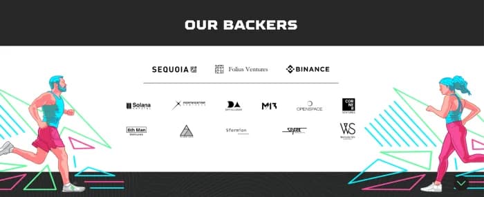 STEPN’s Backers. Image from STEPN’s Website